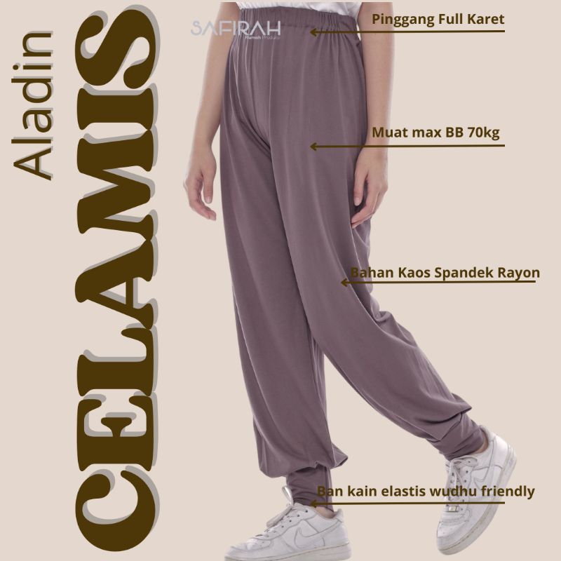 FLASH SALE CELAMIS ALADIN SPANDEK RAYON PREMIUM GRADE A CELANA WANITA ALADIN PANTS