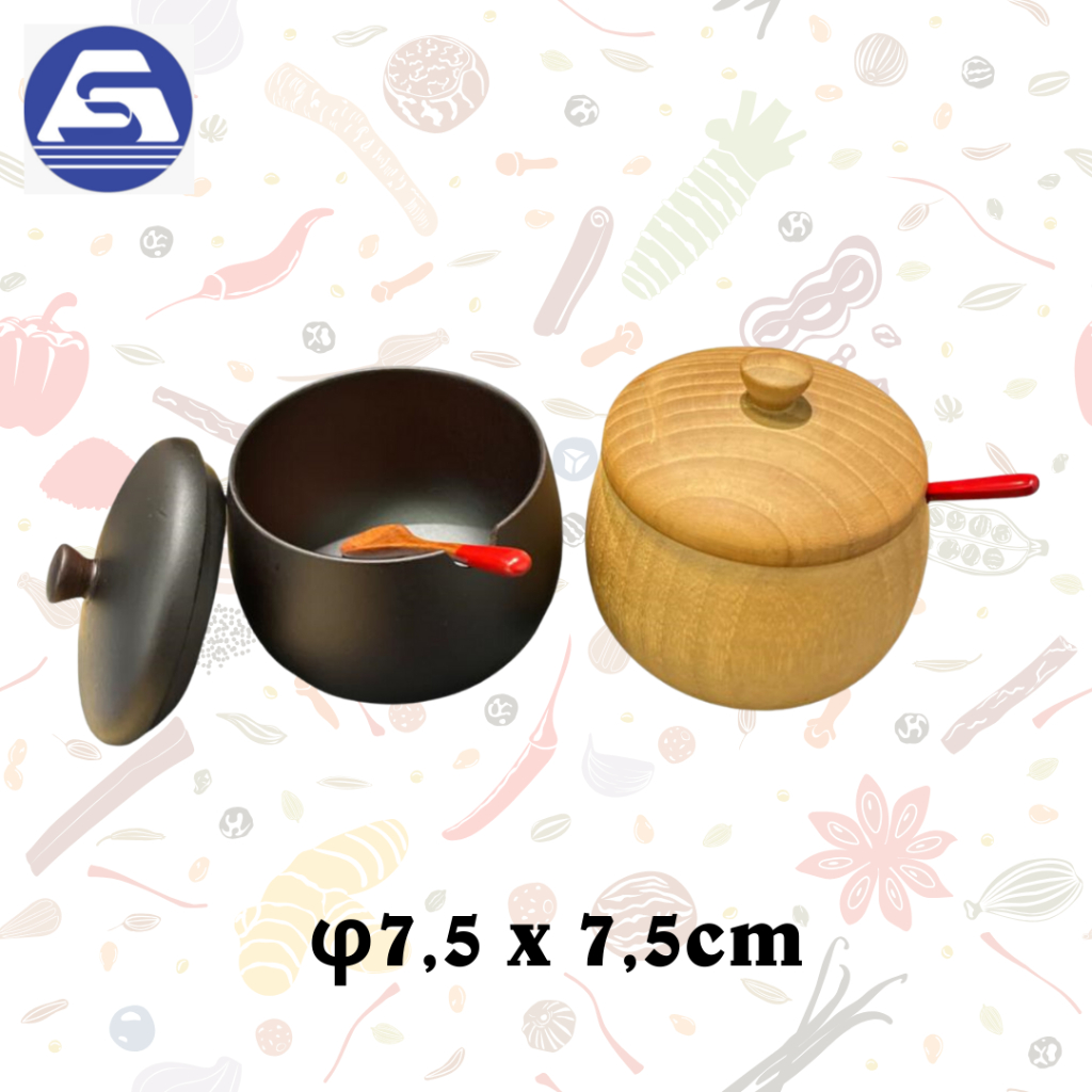 Tempat Bumbu Dapur - Tempat Bumbu Saji Kayu