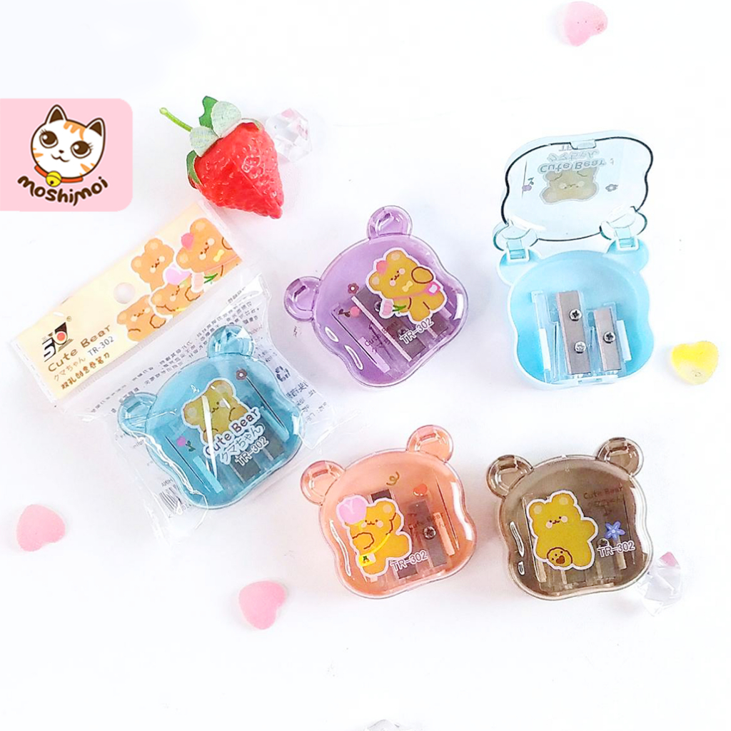 

Peraut Pensil / Pencil Shaperner / Rautan B&K Cute Bear Telinga Lucu
