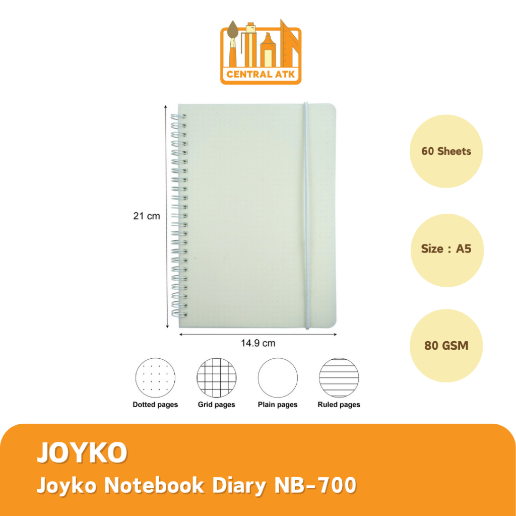 

NOTEBOOK JOYKO A5 60 SHEETS NB-700 (1 PCS)