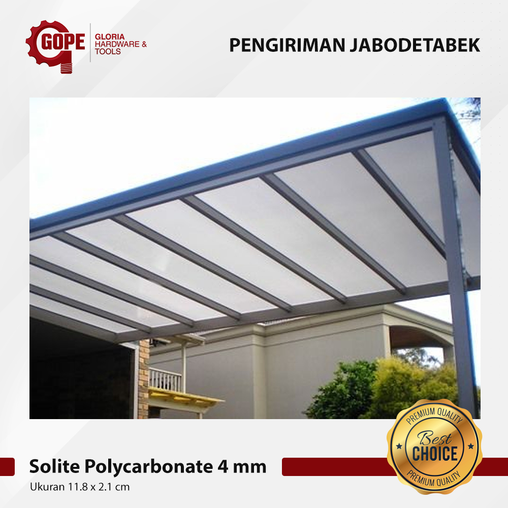 Atap Kanopi Polikarbonat Solite Polycarbonate 4 mm