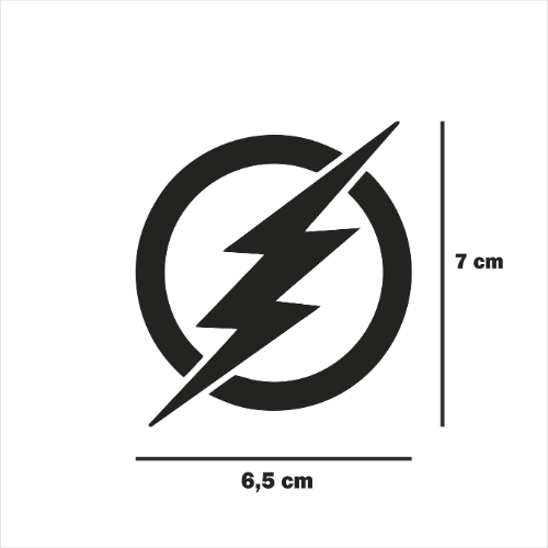 STIKER CUTTING LOGO PETIR STIKER PETIR CUTTING STIKER MOTOR MOBIL