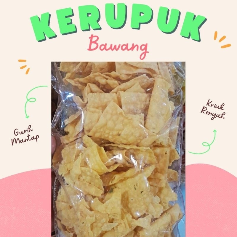 

KERUPUK BAWANG | KERUPUK PANGSIT 250gr