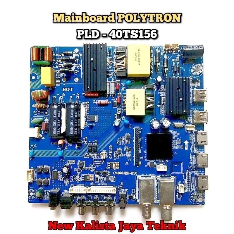 MAINBOARD TV POLYTRON PLD 40TS156 ORIGINAL CV3663BH-B50 MB POLYTRON 40TS156 MOTHERBOARD PLD40TS156 M