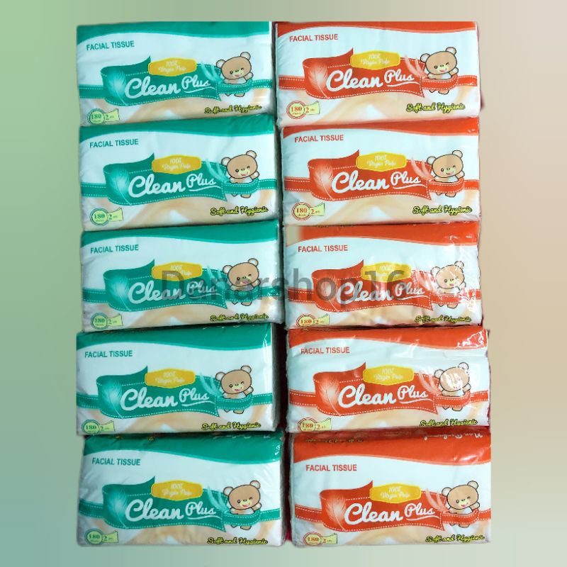 TISU CLEAN PLUS 180 SHEET (10 PCS)