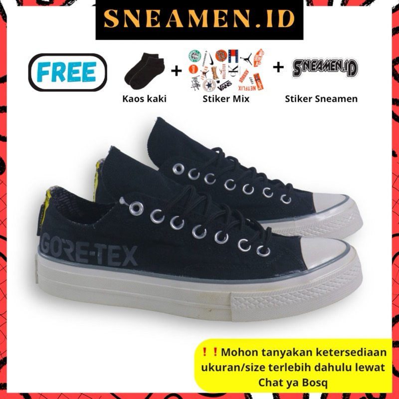 Sepatu 70s Low Goretex Black. BISA COD