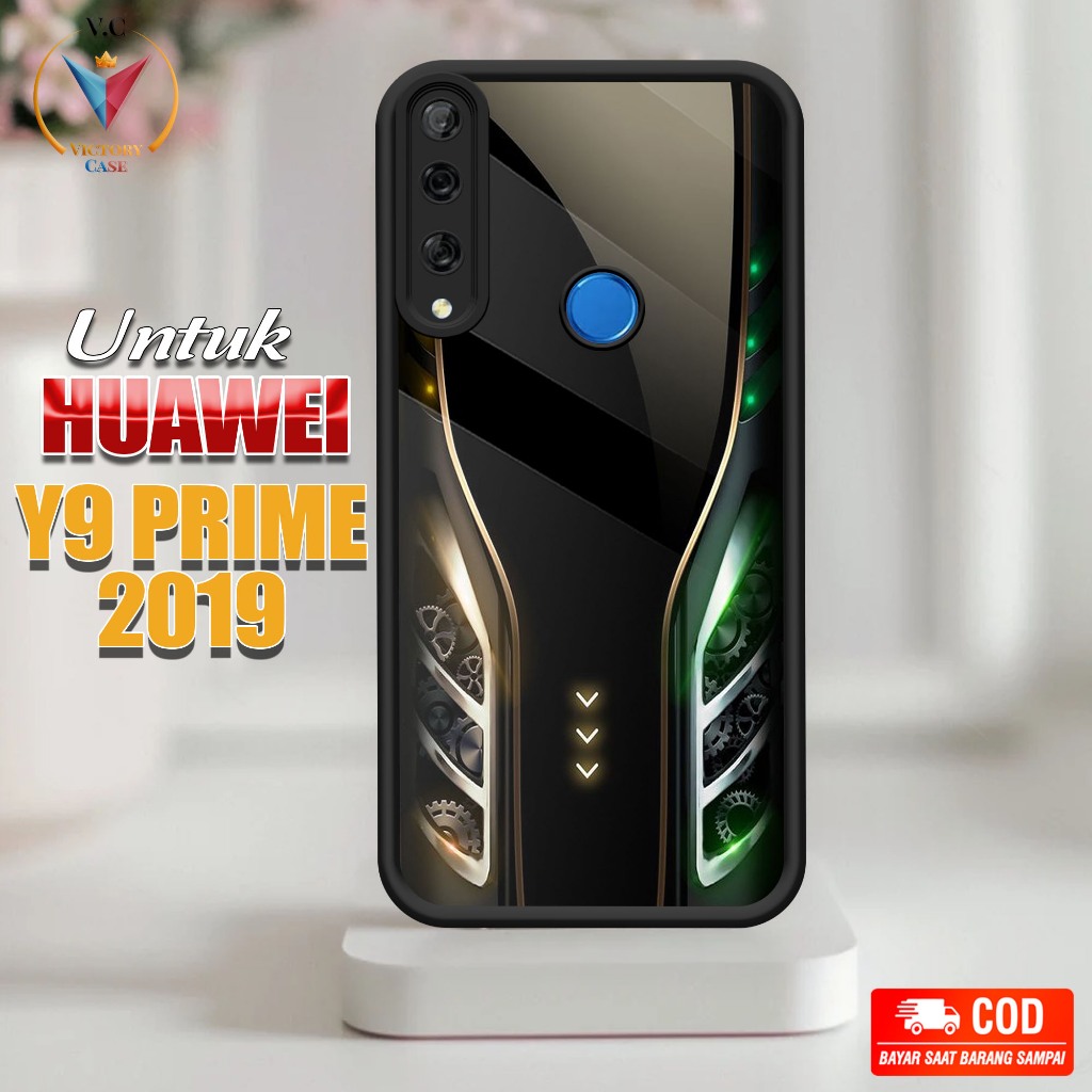 Case Hp Softcase glossy For HUAWEI Y9 PRIME 2019 GALAXY silikon Glass Casing Handphone Premium