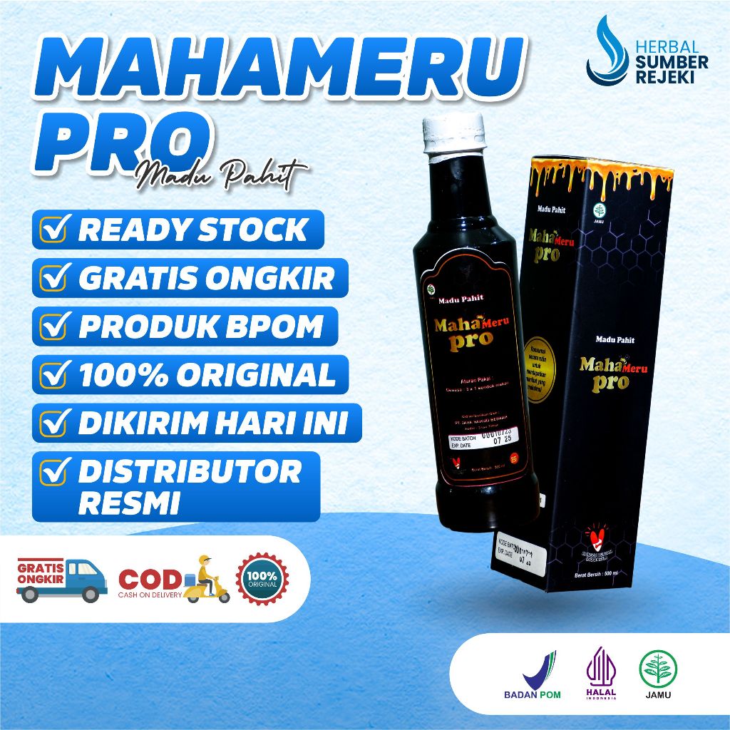 

Mahameru Pro Madu Pahit Plus Herbal 100% Original