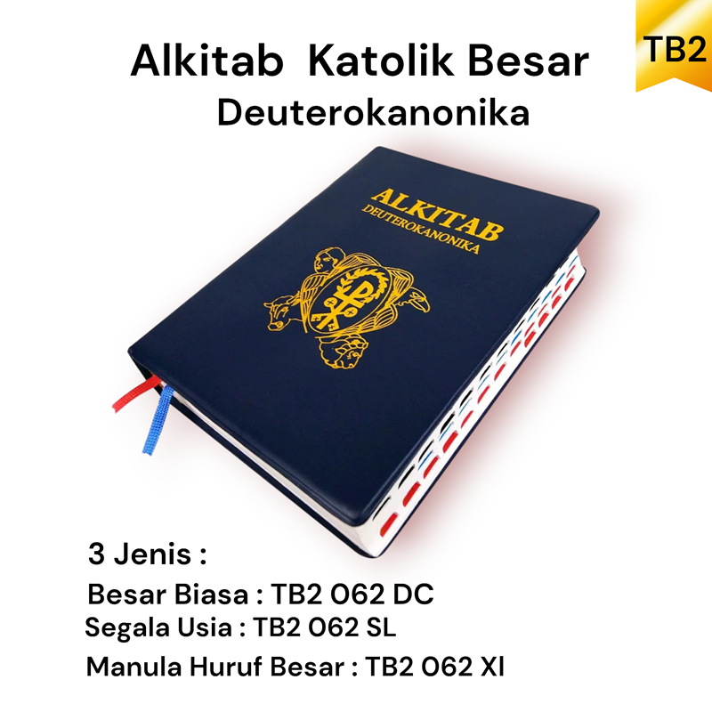 Kitab suci lengkap Perjanjian Lama, Deuterokanonika, dan Perjanjian Baru edisi besar softcover