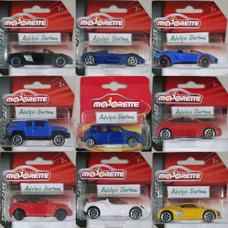 majorette street cars vw beetle Lamborghini aventador sv roadster porsche 918 spyder alfa romeo 4c s