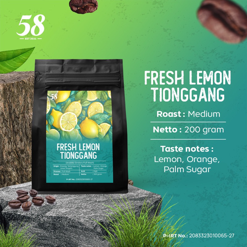 

Fresh Lemon Tionggang (Arabika Sindoro FW Specialty)