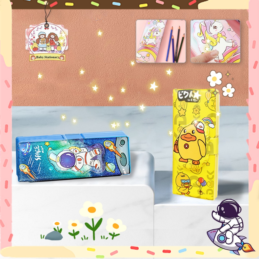 

Kotak alat tulis berkapasitas besar / bernilai tinggi / Model Kotak Pensil Lucu Pola