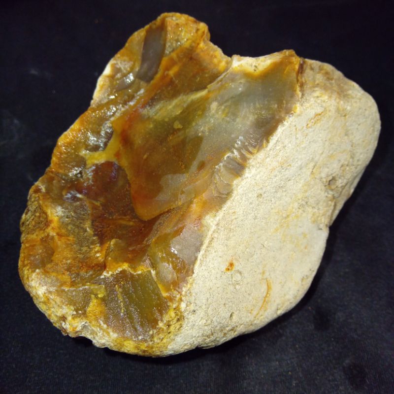 Natural Batu Chalcedony Cempaka Madu Giwang Kristal Asli Sumatera