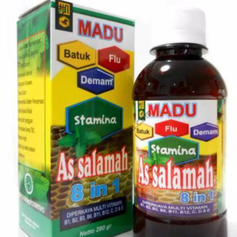 

MADU AS SALAMAH 8 in 1 | Mengobati batuk, flu, dan demam | 280g