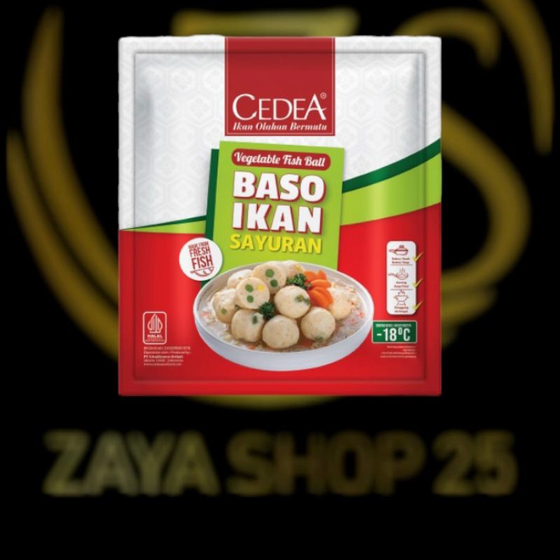 

Cedea bakso ikan sayuran 500gr isi 25pcs