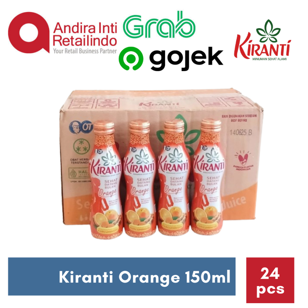 

Kiranti Sehat Datang Bulan Orange Botol 150ml x 24pcs Kartonan - Instan Only (Ed MEI 2026 ))