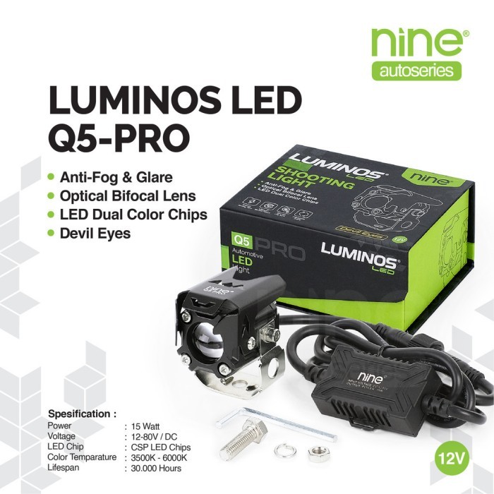 LAMPU TEMBAK SOROT LUMINOS Q5 PRO MINI SHOOTING LIGHT