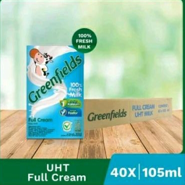 

Greenfields Susu UHT 105ml Full Cream 1 dus isi 40pcs