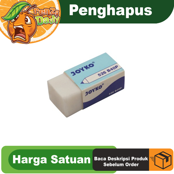 

Penghapus Joyko / Penghapus B40 Joyko / Hapusan Pensil Joyko / Satuan / Putih