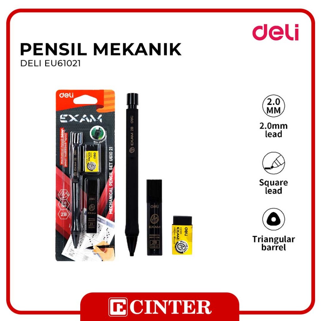 

DELI - PENSIL MEKANIK EXAM 2B SET EU61021