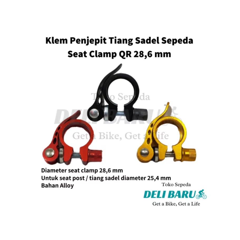 Seat clamp standar qr sepeda