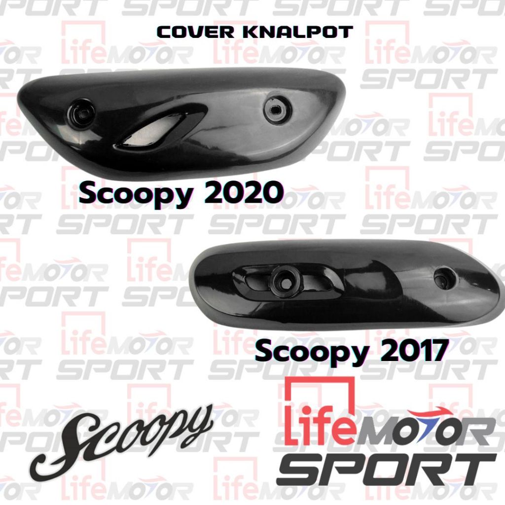 Tutup Knalpot Scoopy Variasi 2020 & Fi 2017 PNP Cover Knalpot Plastik Premium