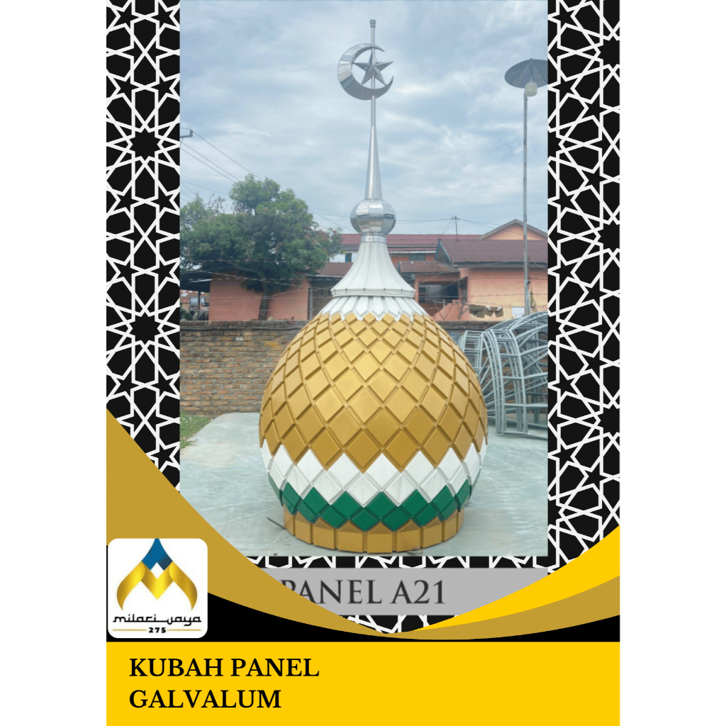 kubah panel galvalum #kubah masjid #kubah mushalla