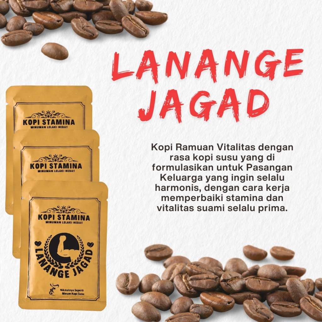

Kopi Gingseng Lanange Jagat Ramuan Vitalitas Super Penambah Stamina Pria Kuat Tahan Lama