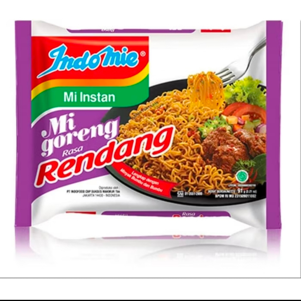 

Indomie RENDANG 1 karton isi 40