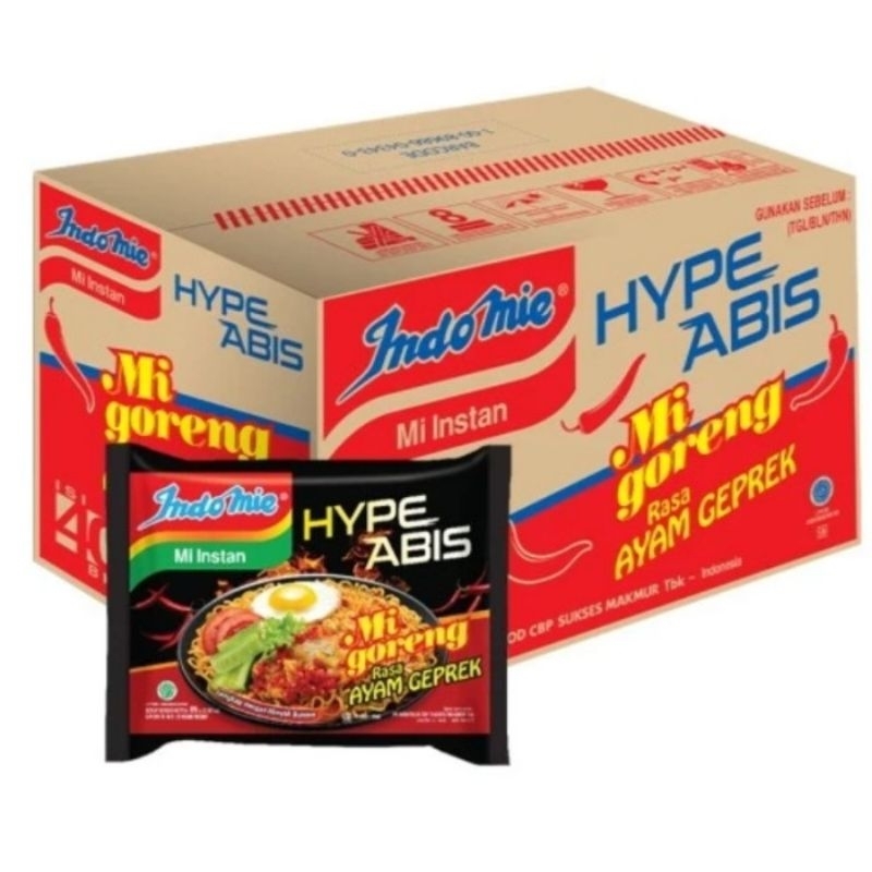 

Indomie Hype Abis Rasa Ayam Geprek 1 Dus Isi 40Pcs