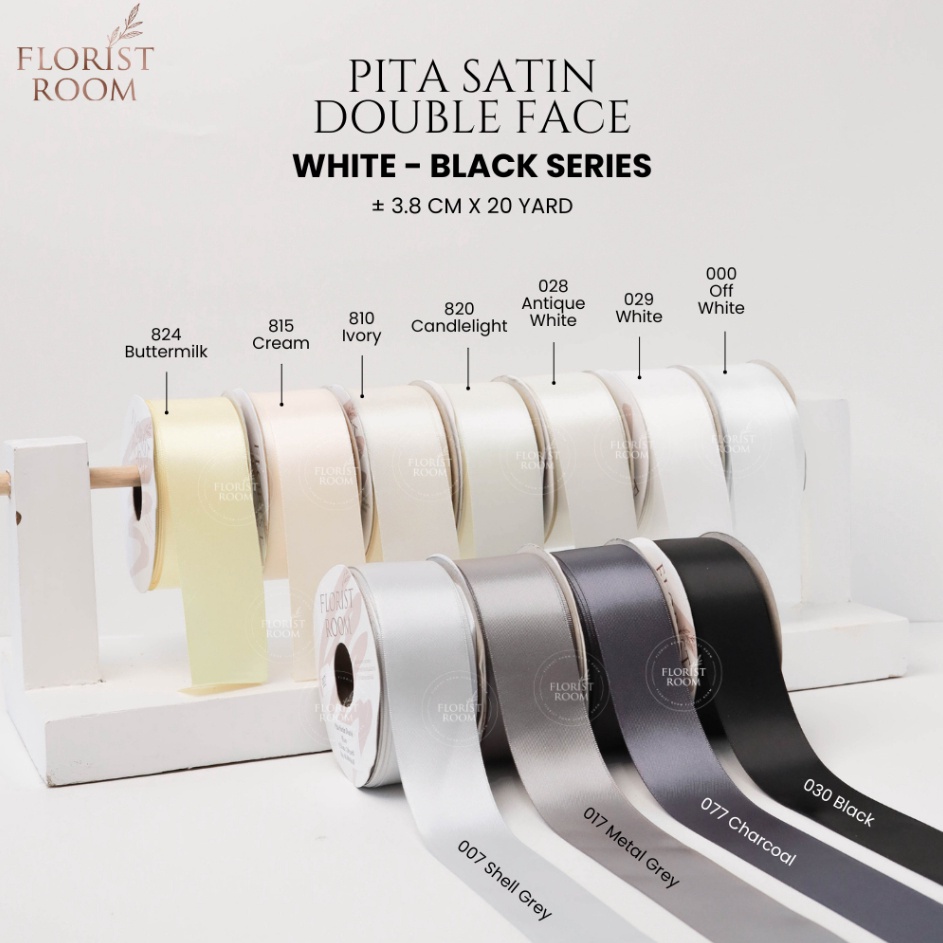 

TERMURAH Pita Satin Double Face 38cm x 2yard