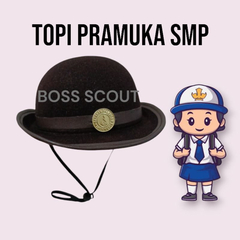 Topi pramuka SMP putri penggalang perempuan