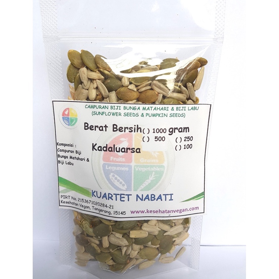 

DISKON AKHIR BULAN 1gr Roasted Campuran Biji Labu Pumpkin Seeds Biji Bunga Matahari Sunflower Seeds Panggang