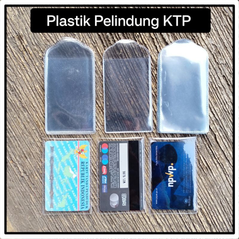 

50 Pcs Plastik Pelindung KTP / SIM / ATM