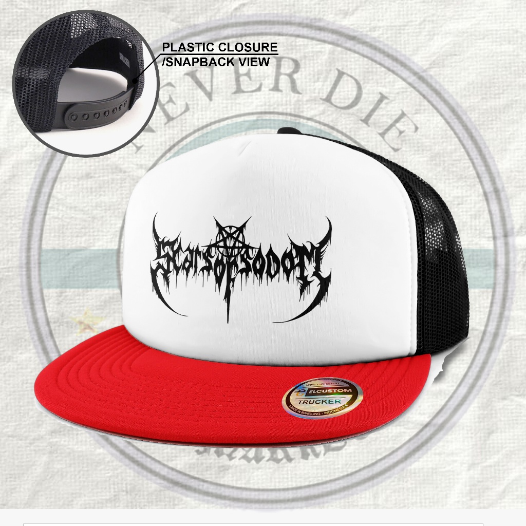 CAPSMARKET - SCARS OF SODOM /SNAPBACK/SNAPBACK DISTRO/SNAPBACK BAND/SNAPBACK METAL/TOPI JARING/TOPI 
