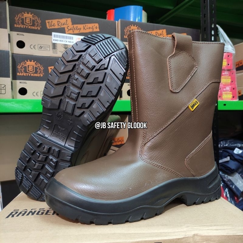 SAFETY RANGER - Sepatu Safety Boots Ranger Rakshasa Brown - Safety Shoes Boots Ranger Rakshasa SR08