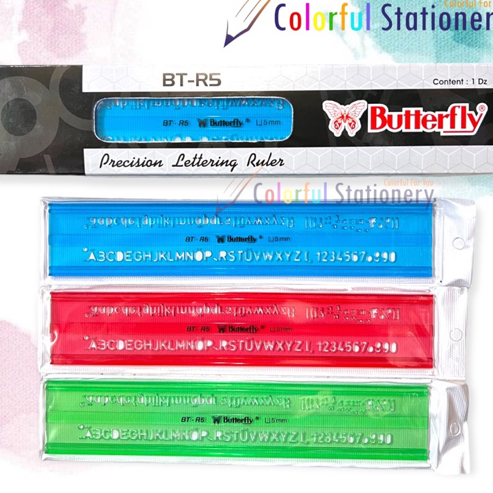 

SPESIAL DISKON Penggaris Mall Huruf Butterfly BT R5 Pcs
