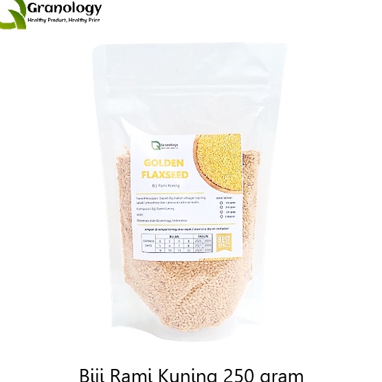 

SPESIAL BULAN INI Golden Flax Seed Biji Rami Kuning 25 gram by Granology