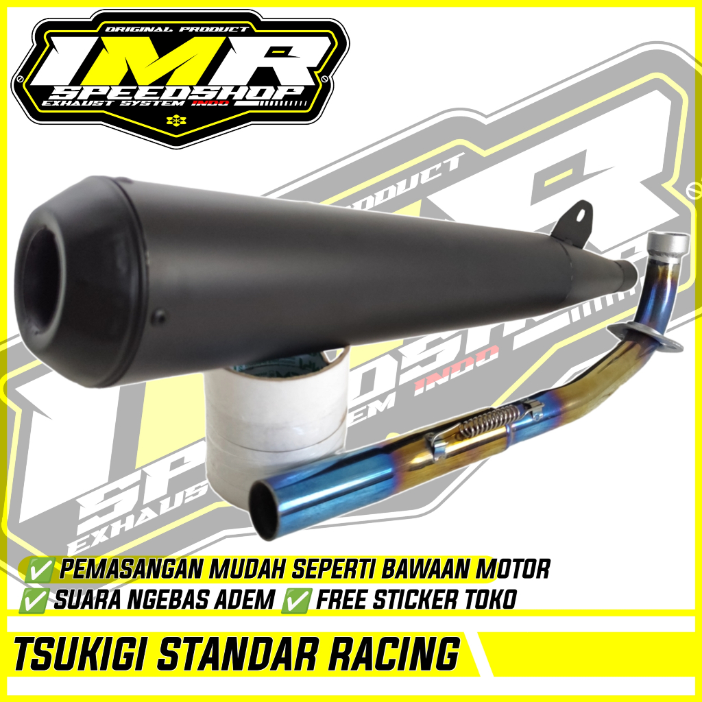 KNALPOT TSUKIGI STANDAR RACING ASTREA GRAND PRIMA STAR IMPRESSA LEGENDA C70 Dll