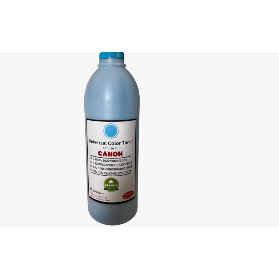 TONER WARNA MESIN FOTOCOPY CANON IR ADV C5035 5045 IR C3020 CYAN ATAU BIRU BERAT 500GRAM