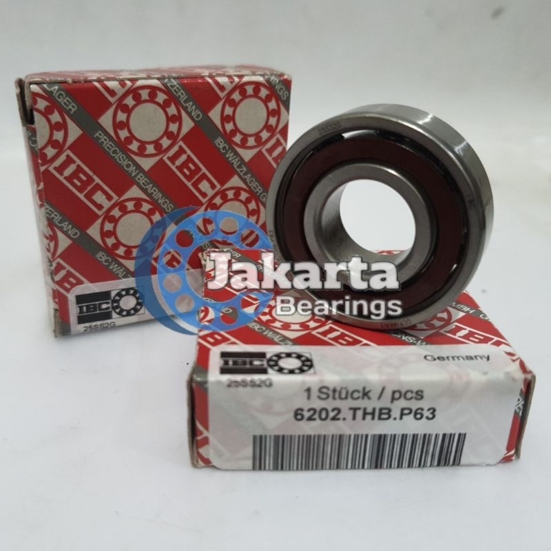 Bearing High Speed 6202 THB P63 / 6202 THBP63 / 6202THBP63 IBC GERMANY ASLI