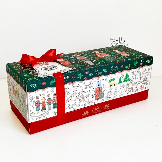 

(BOX 33.3 x 12.3 x 11 cm NATAL) DUS kue kering toples jar natal christmas (ISI 10)