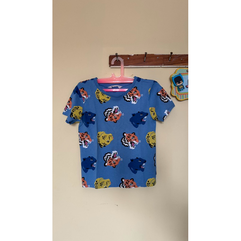 H&M Kaos Biru Tiger Anak