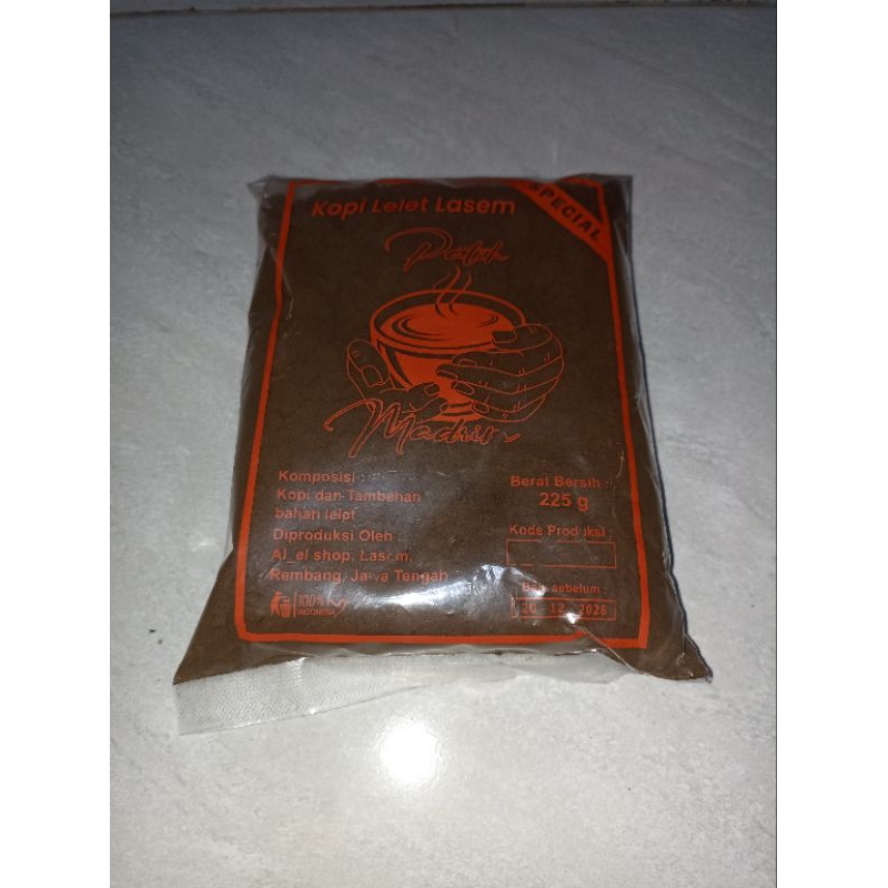 

KOPI LELET LASEM 225 Gram Cap PATIH MADRIM, KOPI BUBUK, KOPI LELET, KOPI MURAH