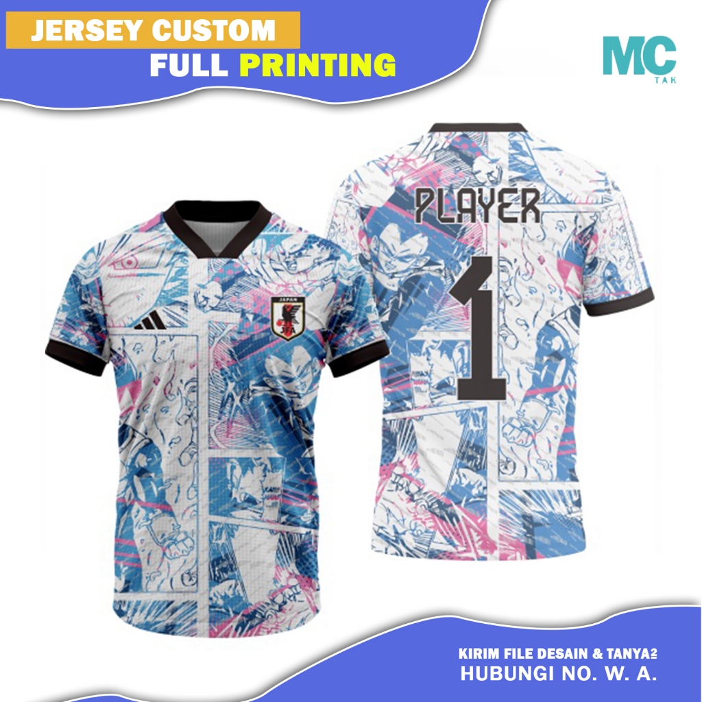 JERSEY TIMNAS JEPANG ANIME MURAH MERIAH