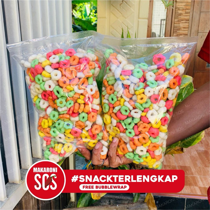 

Snack Sakura Pilus Warna Warni 1KG Snack Gurih Renyah