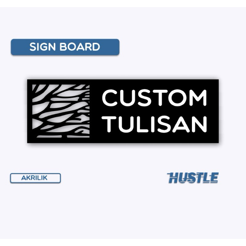 custom nama ruangan akrilik timbul / sign board akrilik / papan custom akrilik