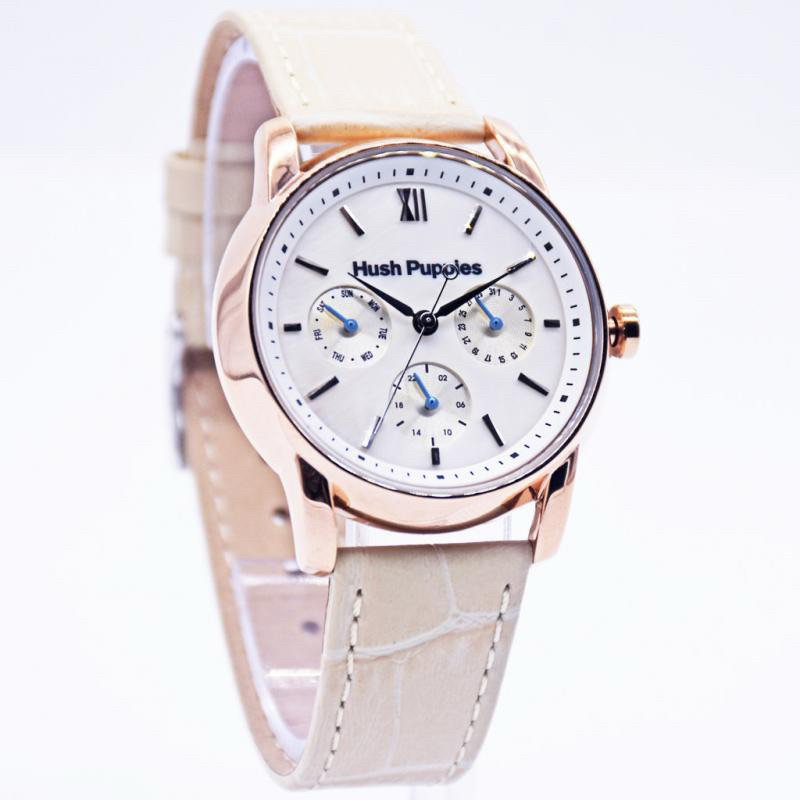 Hush Puppies HP.7076L.2515 Jam Tangan Wanita Analog Leather Strap Original & Garansi