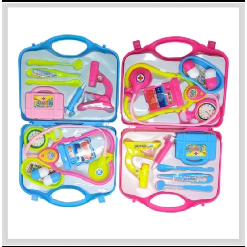 Dokter Anak bentuk Koper / Mainan Dokter Anak koper / Dokter Kecil