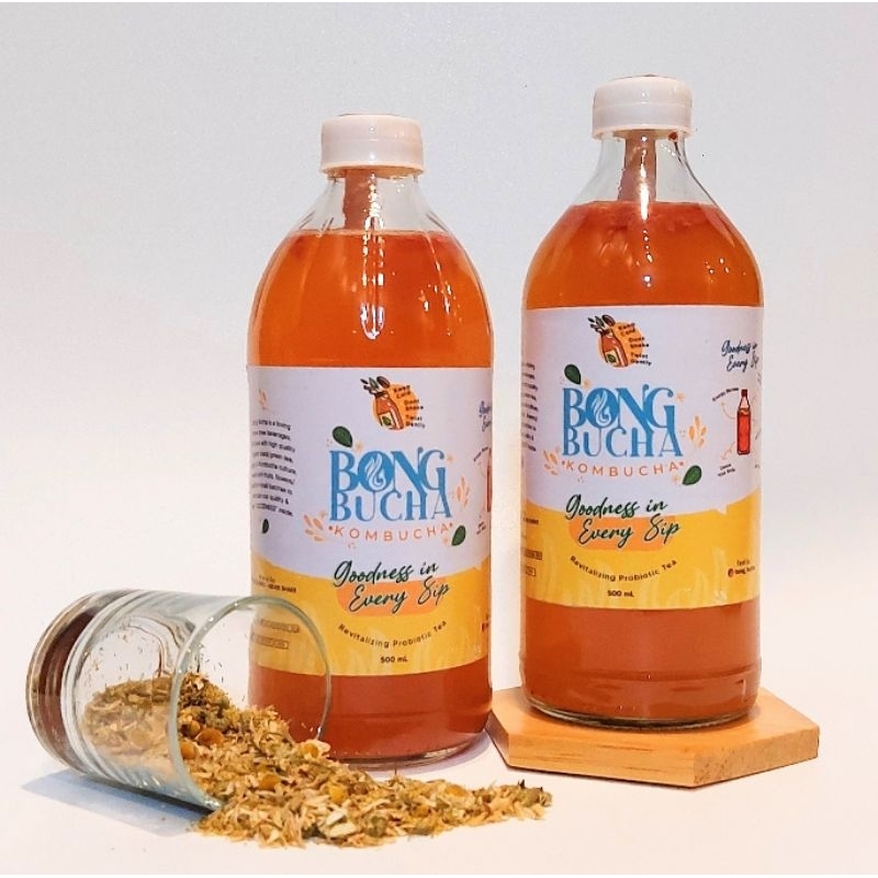 

Kombucha 1000ml / 1 liter - Original & Mix Buah | bongbucha